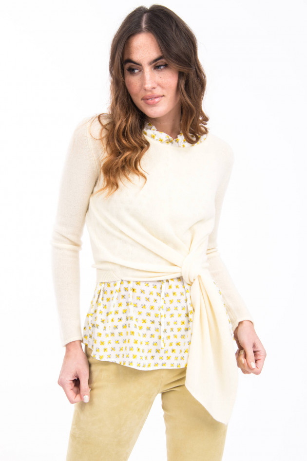 Hemisphere Pullover mit Bindeoption in Lemon