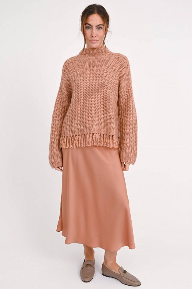 Hemisphere Cashmere-Pillover in dunklem Altrosa