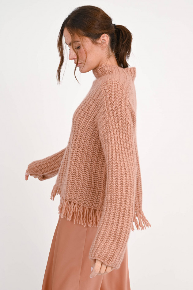 Hemisphere Cashmere-Pillover in dunklem Altrosa