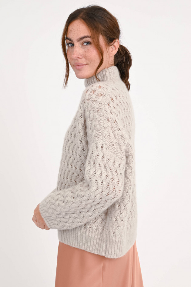 Hemisphere Cashmere-Mix Pullover in Sand