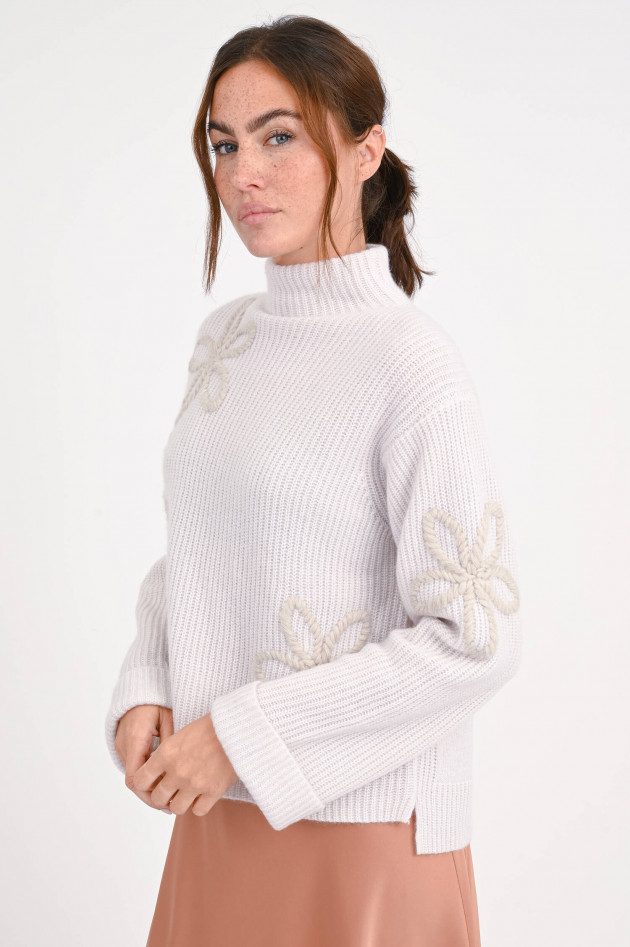 Hemisphere Pullover aus Cashmere-Mix in Creme