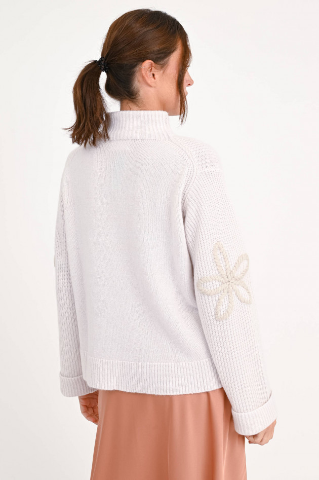 Hemisphere Pullover aus Cashmere-Mix in Creme