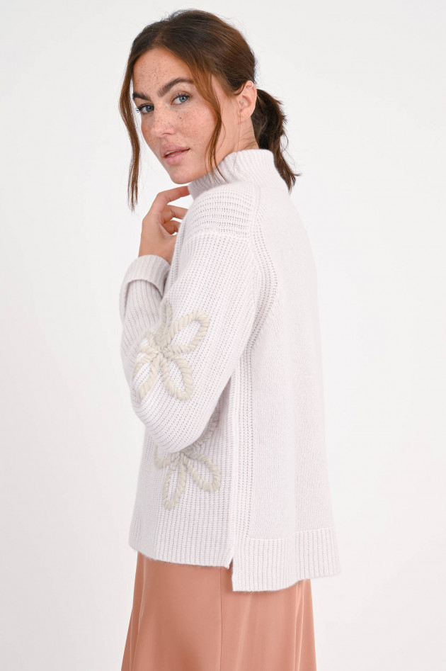 Hemisphere Pullover aus Cashmere-Mix in Creme