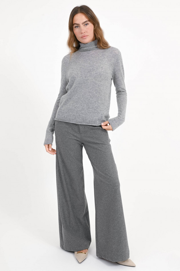 Hemisphere Rollkragen-Pullover aus Cashmere in Hellgrau