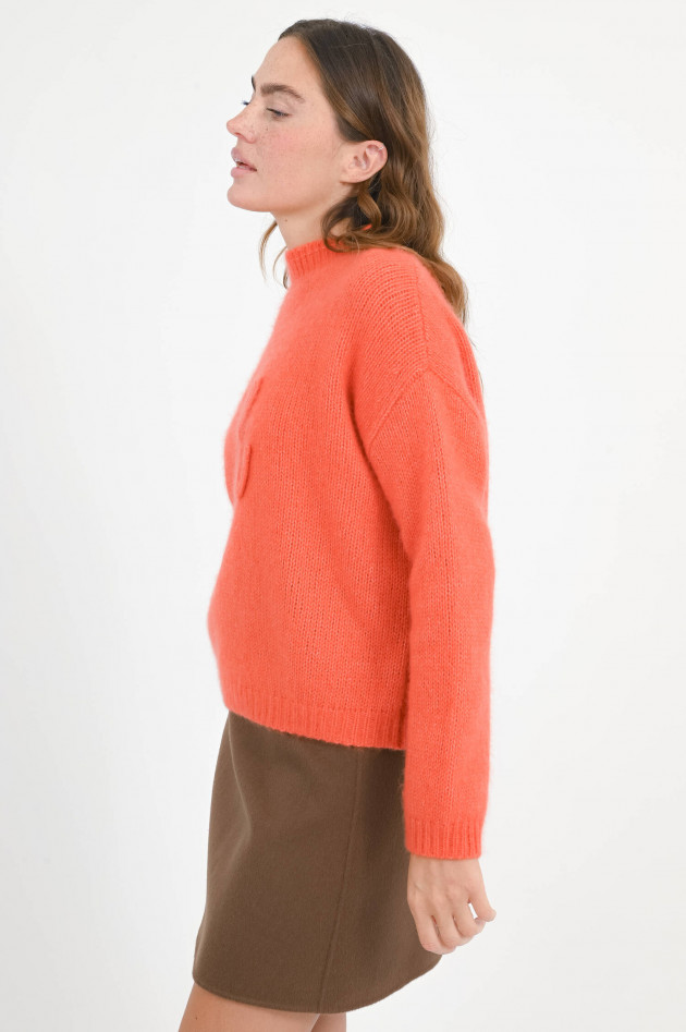 Hemisphere Grobstrick-Pullover mit "H"-Detail in Pumpkin
