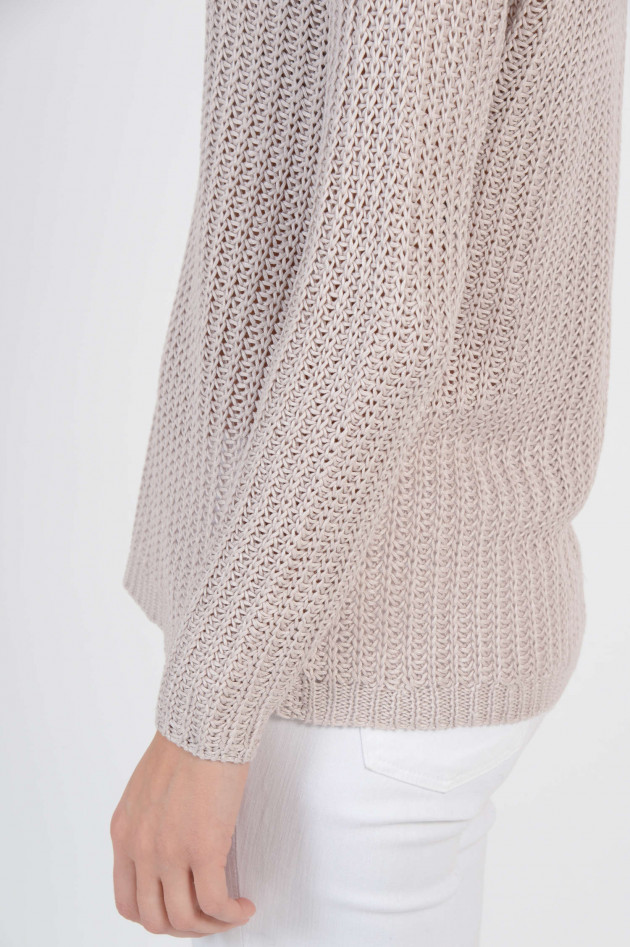 Hemisphere Leinenpullover in Beige