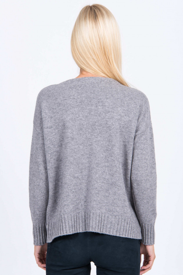 Hemisphere Pullover mit Stecktaschen in Grau