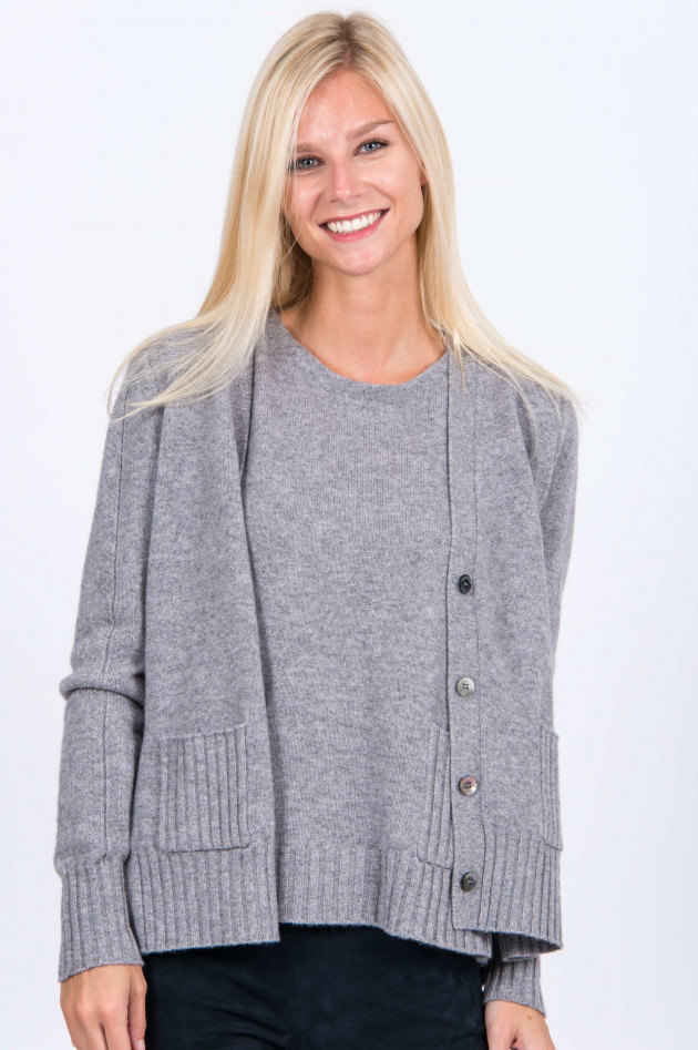 Hemisphere Pullover mit Stecktaschen in Grau