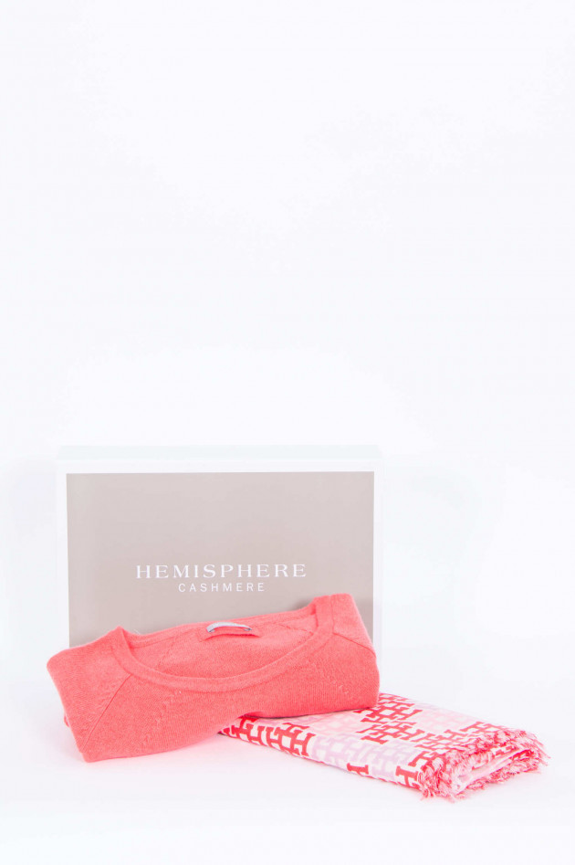 Hemisphere Exklusive Kaschmir Geschenkbox in Pink/Rose