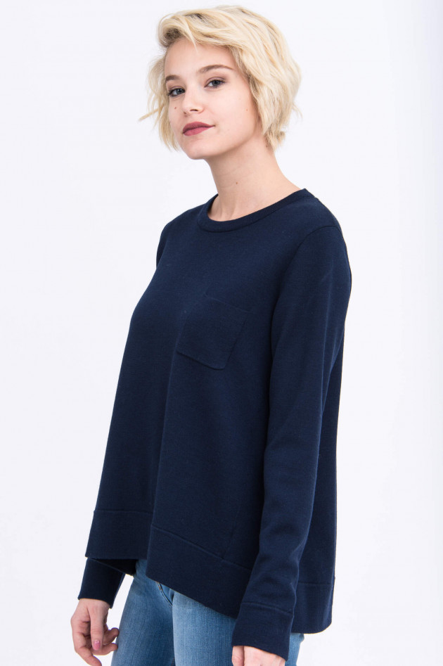 Hemisphere Pullover aus Merinowolle in Navy