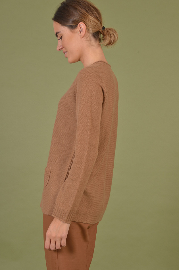 Hemisphere Pullover aus Cashmere in Camel