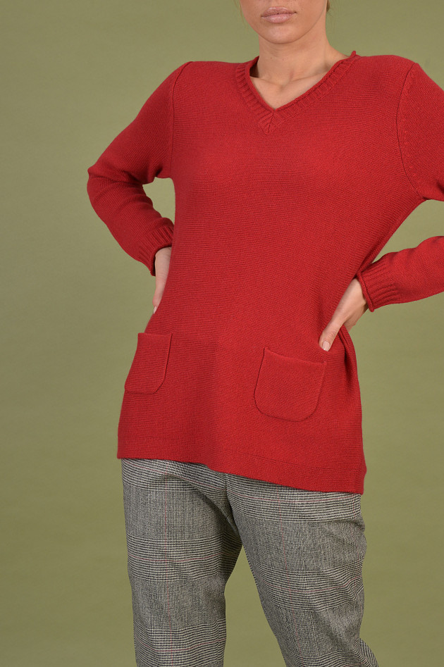 Hemisphere Pullover aus Cashmere in Rot