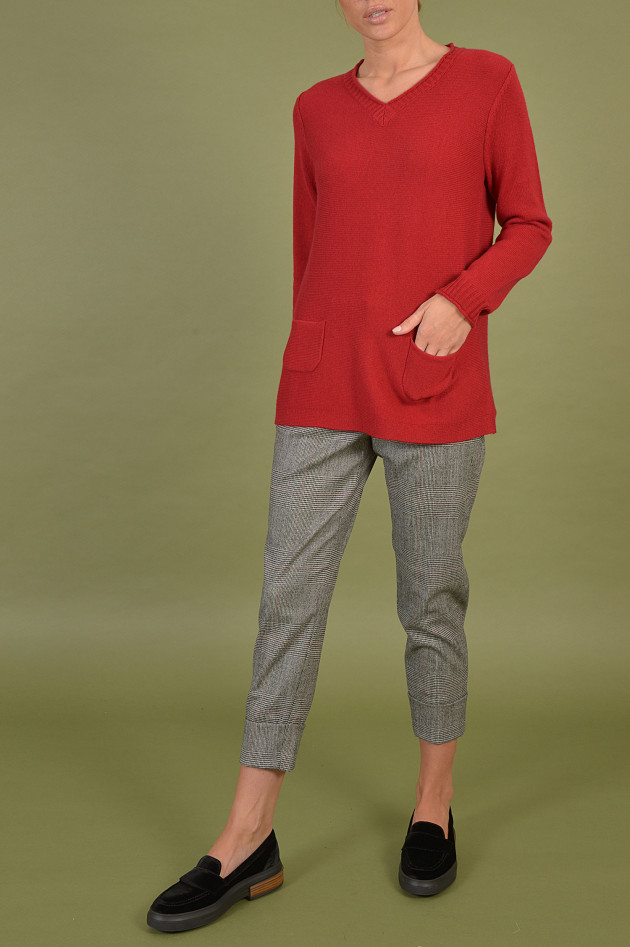 Hemisphere Pullover aus Cashmere in Rot