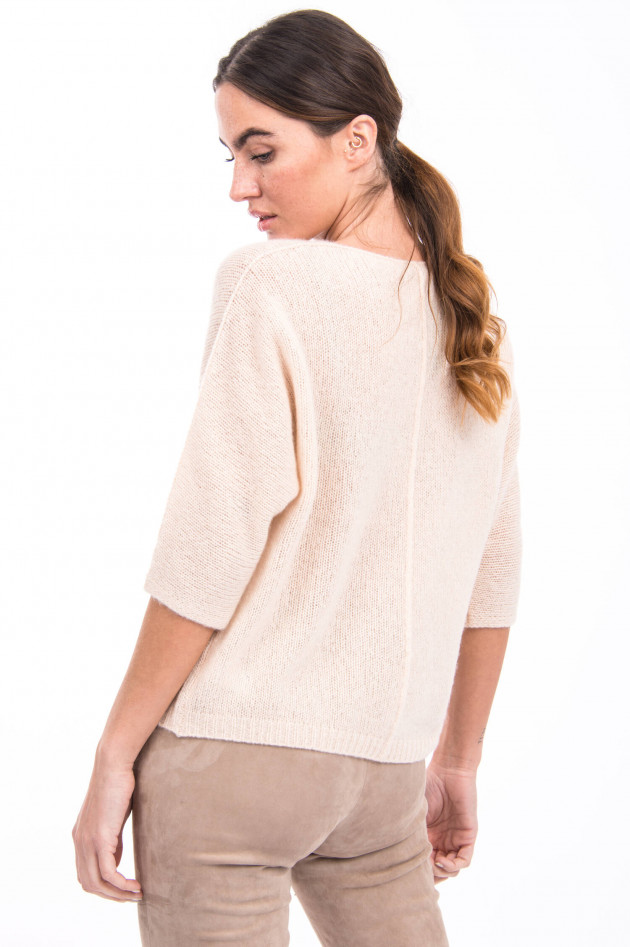 Hemisphere Pullover aus Kaschmir-Seiden-Mix in Beige