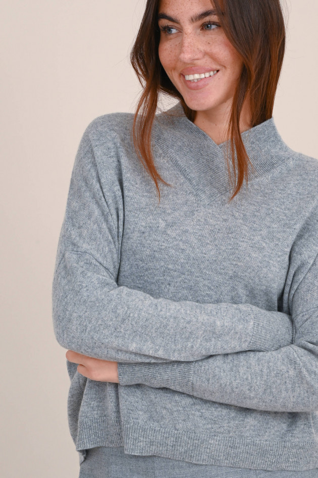 Hemisphere Cashmere Strickpullover in Grau