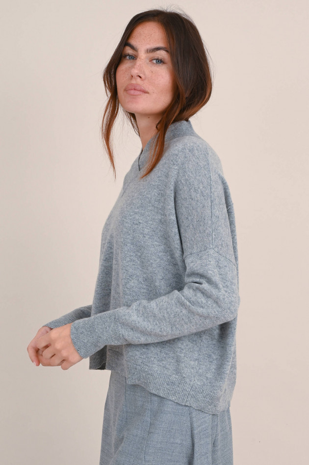 Hemisphere Cashmere Strickpullover in Grau