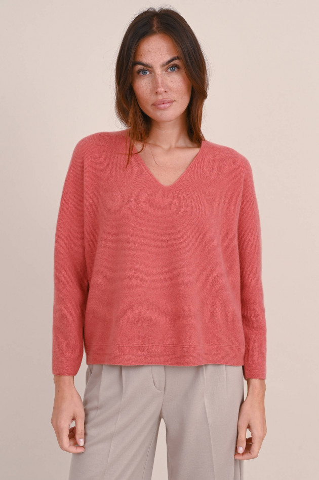 Hemisphere Cashmere Pullover in Apricot