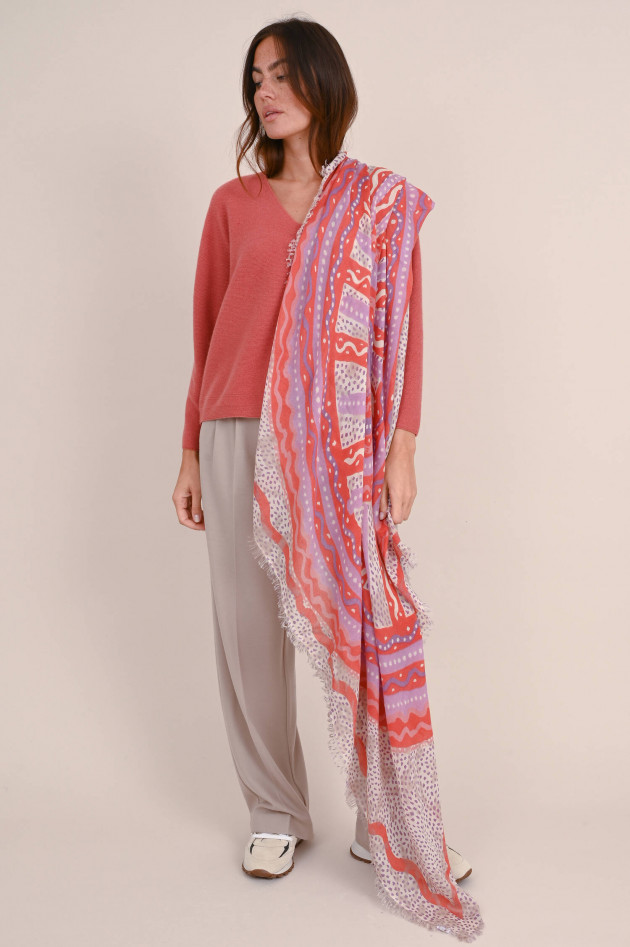 Hemisphere Cashmere Pullover in Apricot