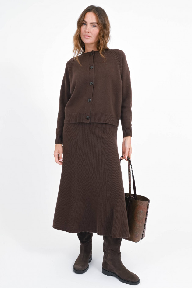 Hemisphere Woll-Cashmere-Rock in Bitter Chocolate