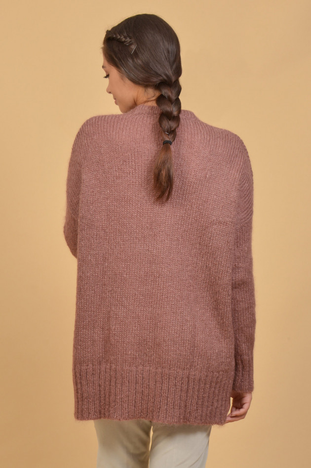 Hemisphere Strickjacke mit Eingriffstaschen in Rosé