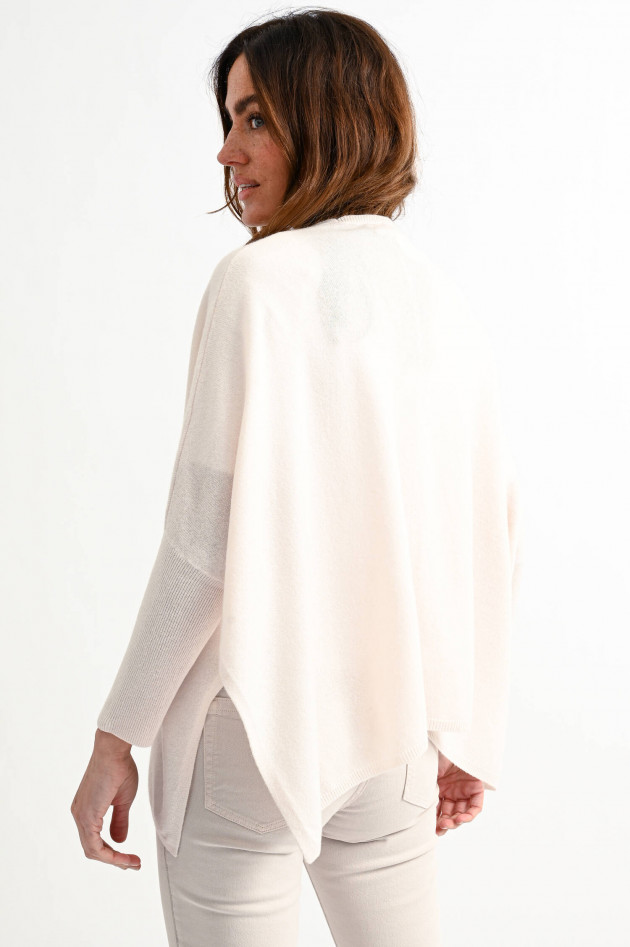 Hemisphere Cashmere Cardigan mit offenen Seiten in Creme