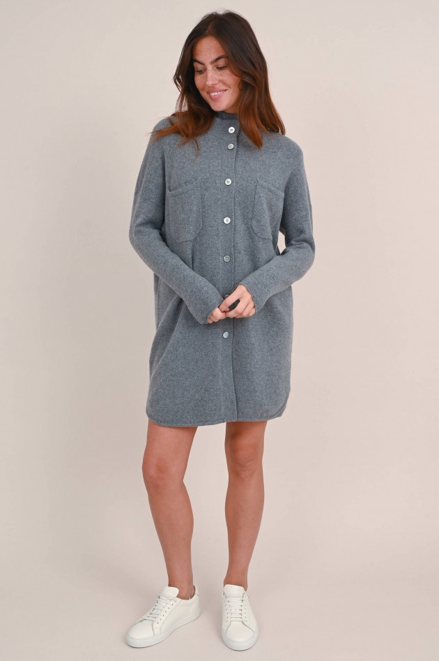 Hemisphere Strickweste aus Cashmere in Dunkelgrau