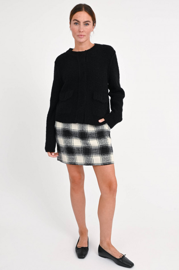 Hemisphere Jacke aus Tweed-Bouclé in Schwarz