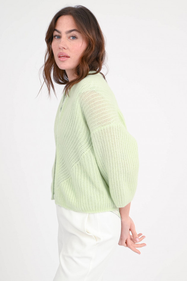 Hemisphere Strickweste aus Cashmere-Mix in Pastell Green