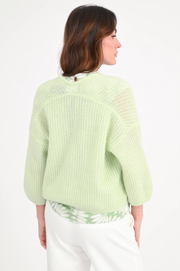 Hemisphere Strickweste aus Cashmere-Mix in Pastell Green