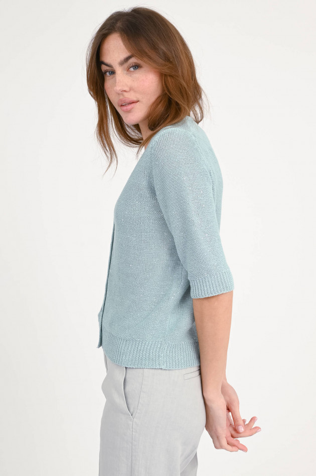 Hemisphere Strickjacke mit Pailletten in Blue Summer