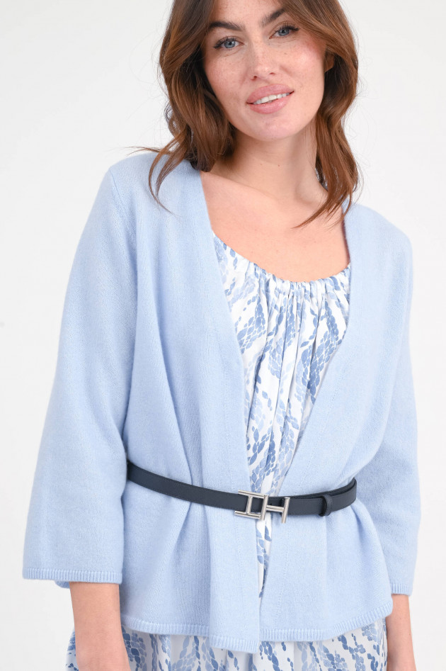 Hemisphere Strickweste aus Cashmere-Mix in Powderblue