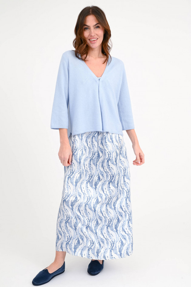 Hemisphere Strickweste aus Cashmere-Mix in Powderblue