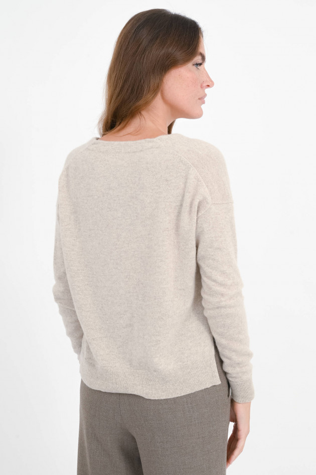 Hemisphere Cashmere-Strickweste in Almond