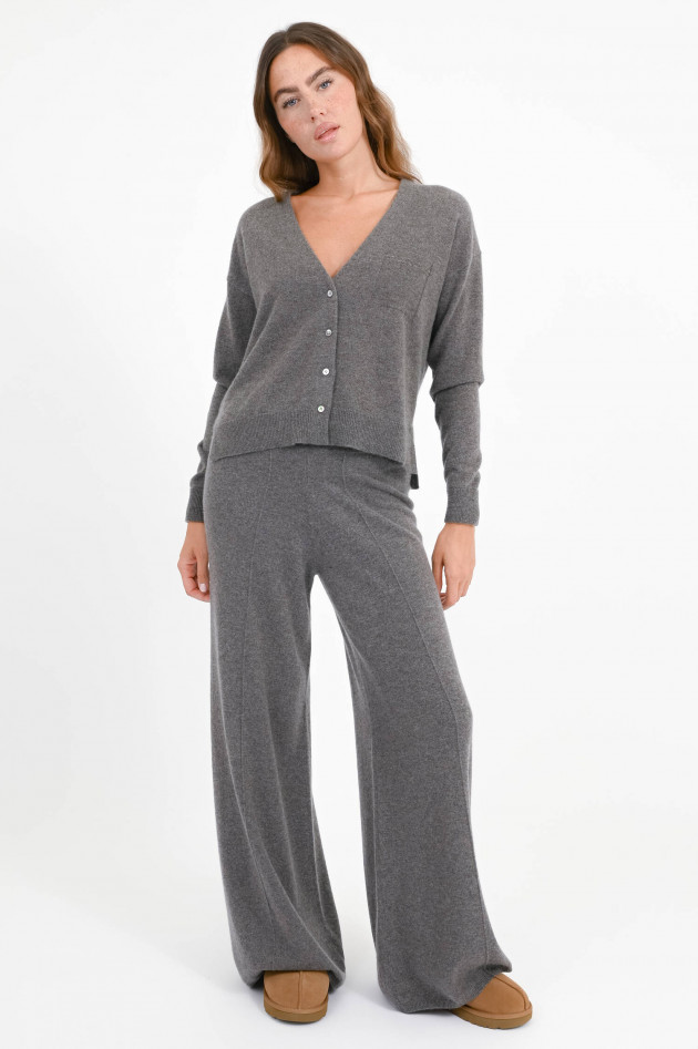 Hemisphere Cashmere-Strickweste in Otter Grey
