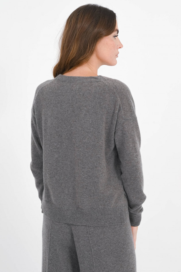 Hemisphere Cashmere-Strickweste in Otter Grey