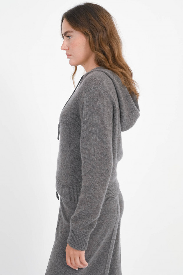 Hemisphere Cashmere-Zipper in Otter Grey