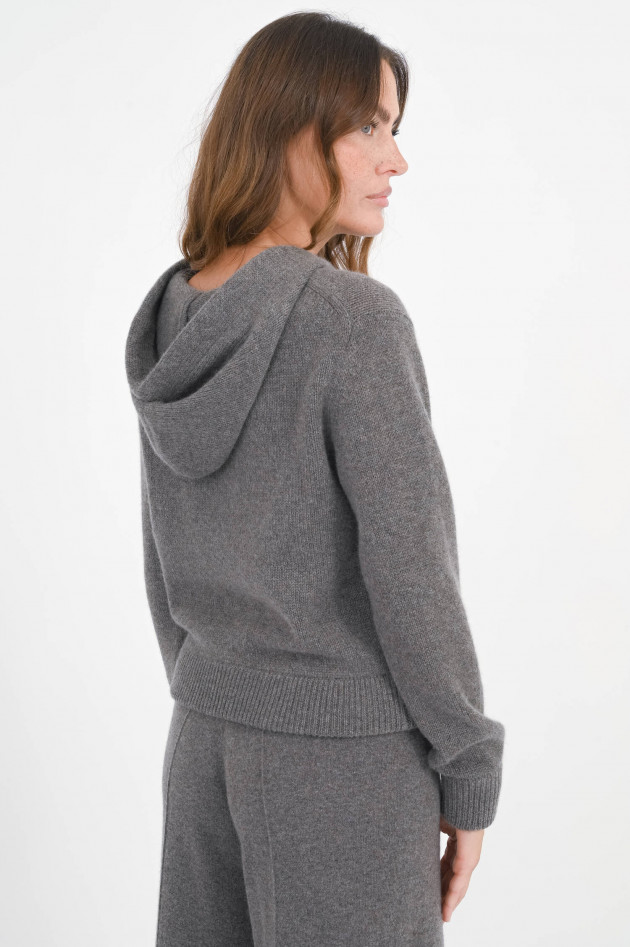 Hemisphere Cashmere-Zipper in Otter Grey