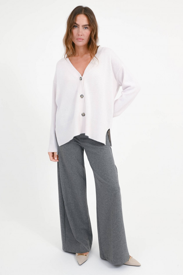 Hemisphere Cardigan aus Woll-Cashmere-Mix in White Cloud