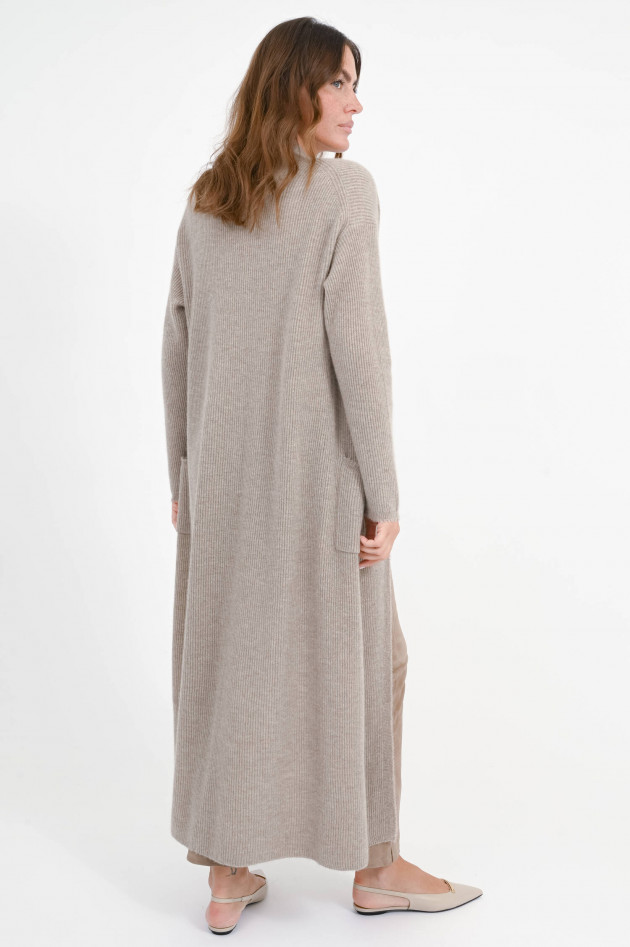 Hemisphere Maxi-Cashmere-Cardigan in Macadamia