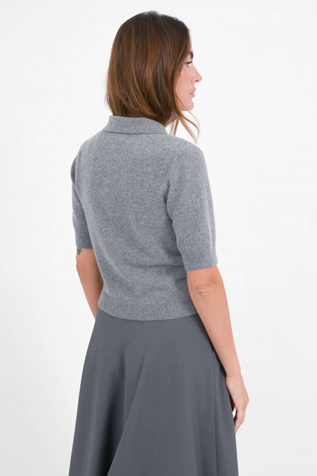 Hemisphere Cashmere Cardigan mit H-Knöpfen in Grau