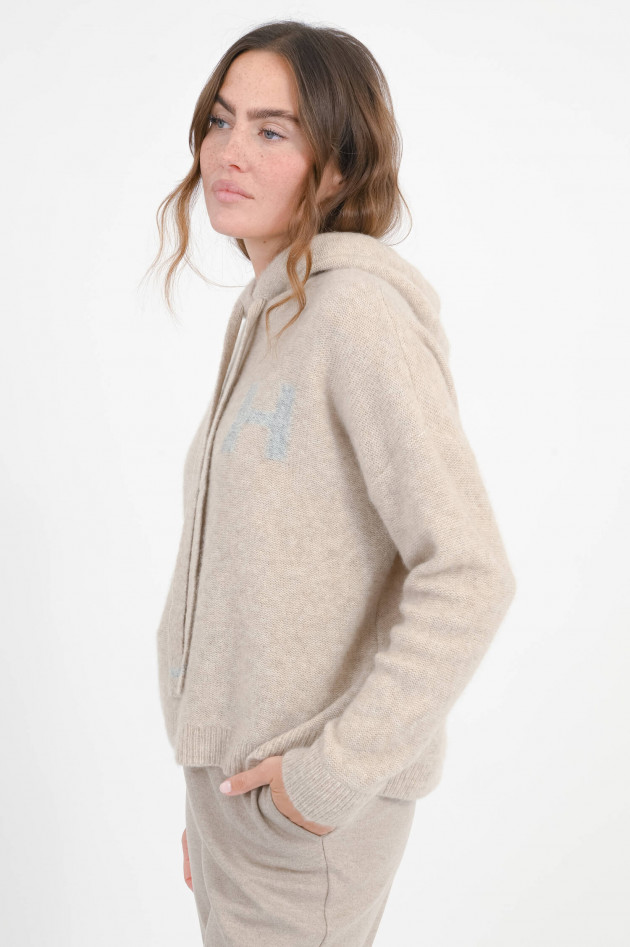 Hemisphere Sweater mit Logo-Detail in Beige