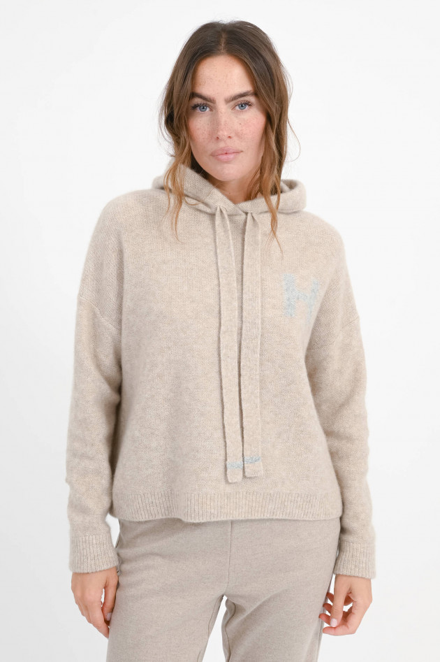 Hemisphere Sweater mit Logo-Detail in Beige