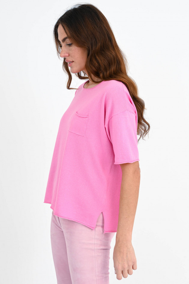 Hemisphere Pullover aus Cashmere-Seiden-Mix in Pink