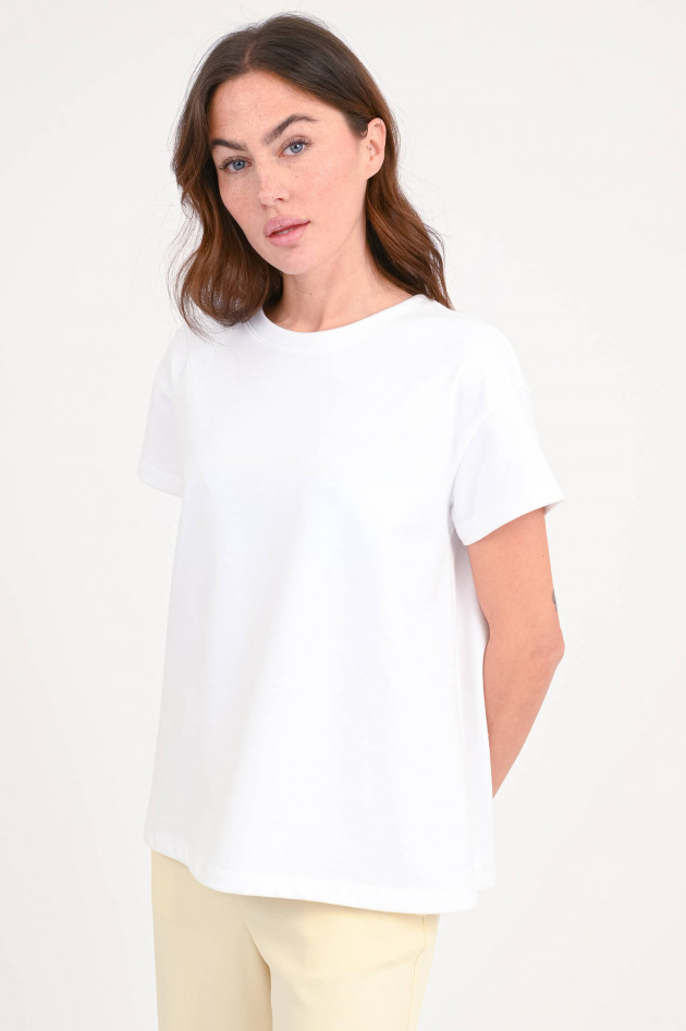 Hemisphere Sweat-T-Shirt mit kurzen Ärmeln in Weiß