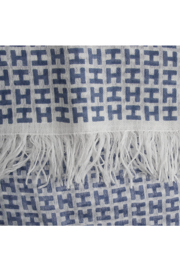 Hemisphere Schal in Blau gemustert
