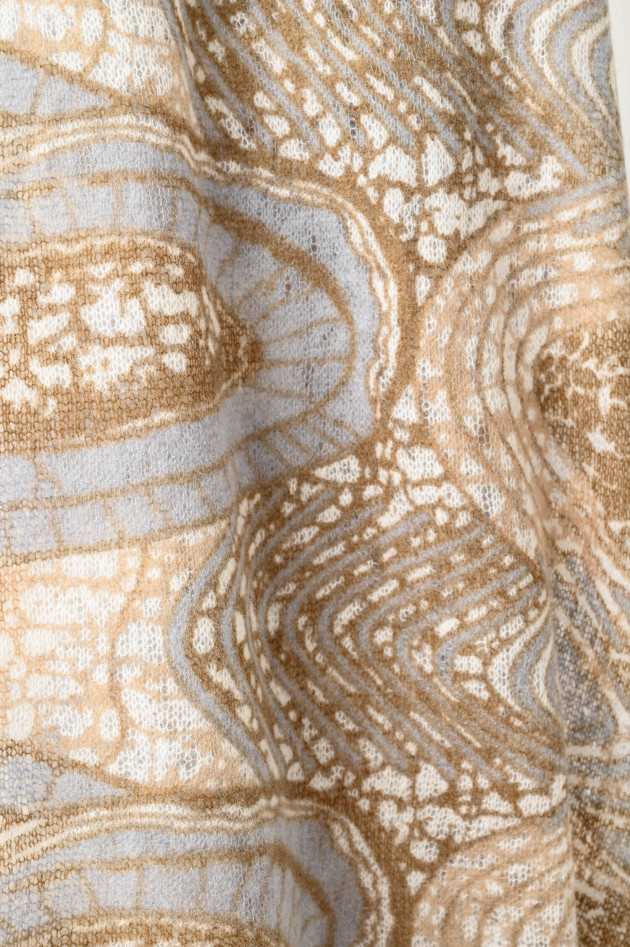 Hemisphere Kaschmir-Schal BAFRICA in Braun/Hellblau