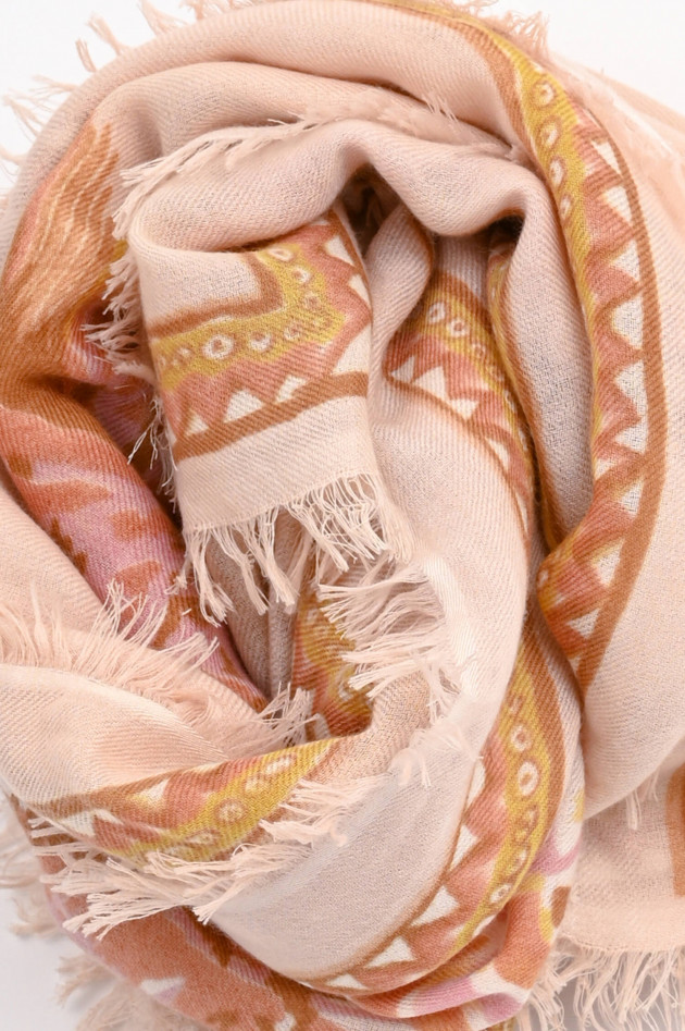 Hemisphere Reiner Cashmere Schal in Beige/Rosé