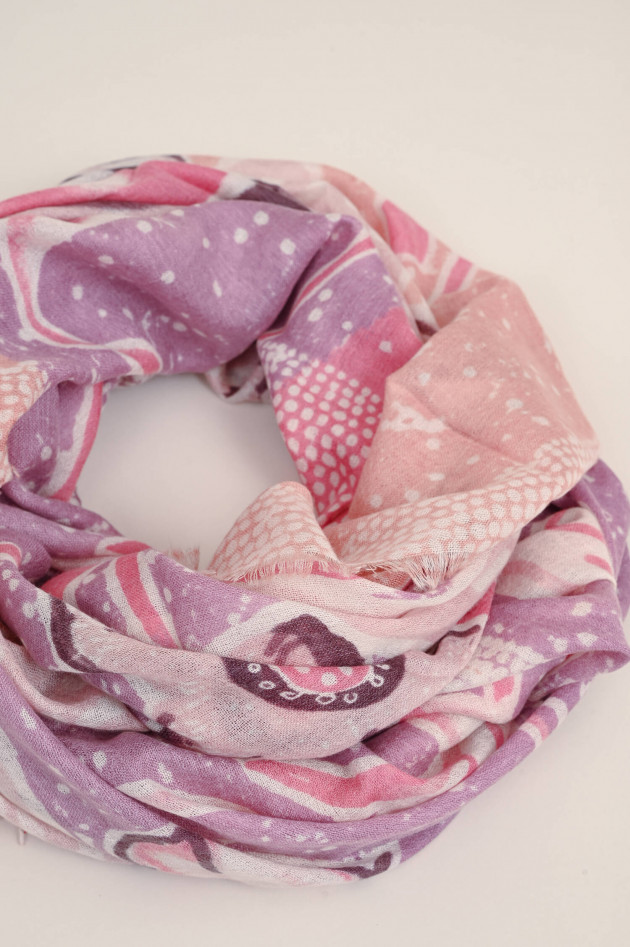 Hemisphere Schal IBUKI in Rosé/Lila