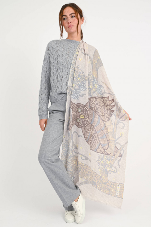 Hemisphere Schal LELEULE aus Cashmere in Beige/Orange