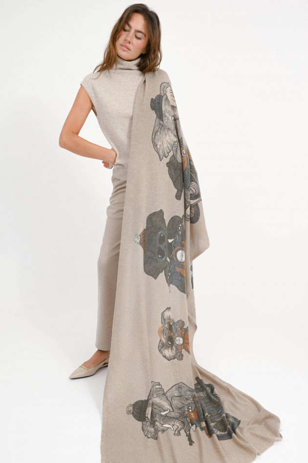 Hemisphere Cashmere-Schal NANG in Erdtönen